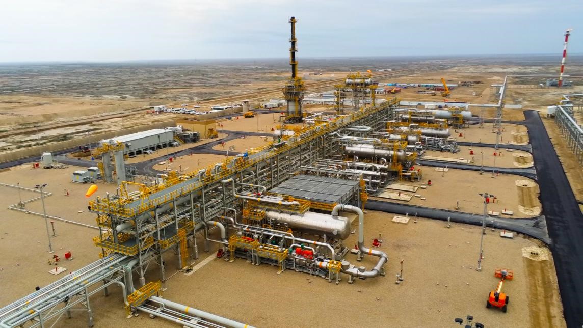 图为西古尔纳-1油田项目一景。中国石油(伊拉克)西古尔纳公司供图。