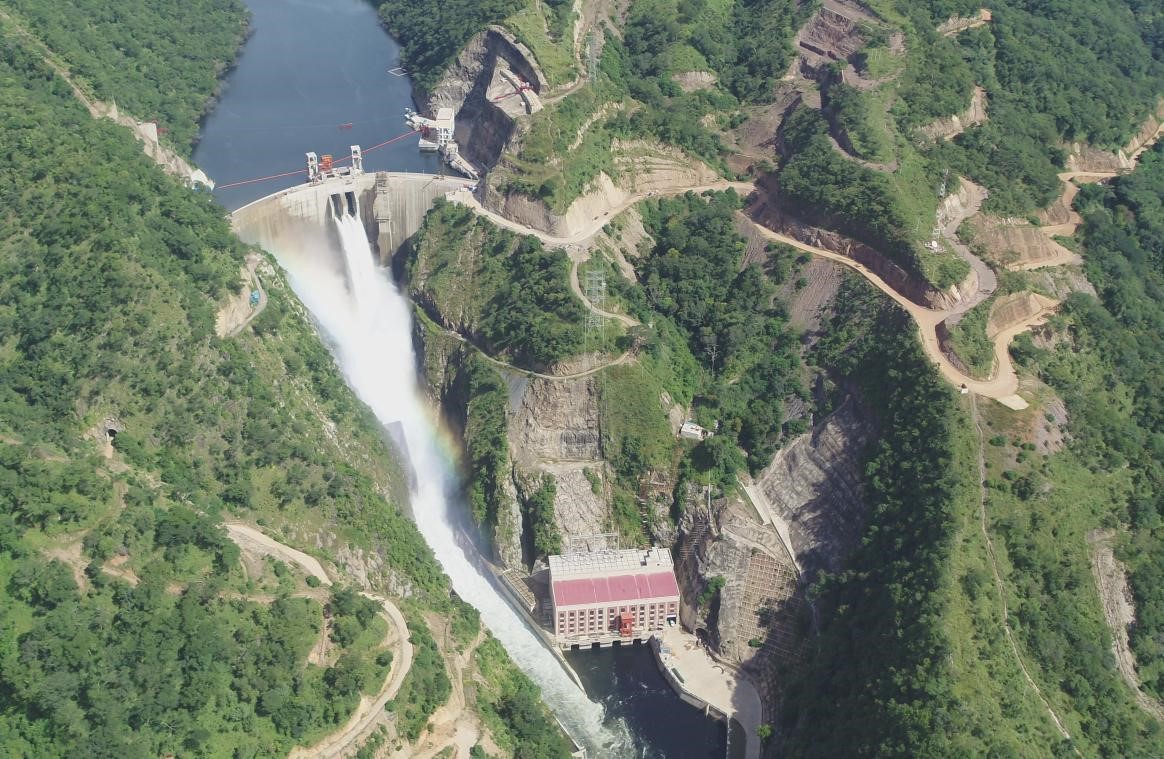 位于刚果(金)卢阿拉巴河下游的布桑加水电站。中铁资源集团供图